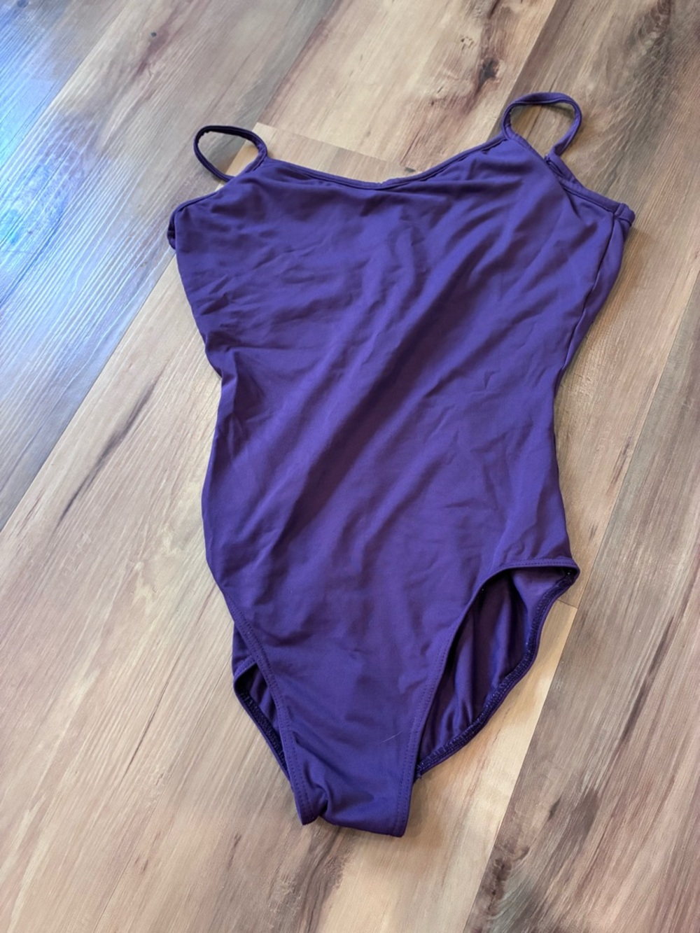 Women's Purple Scoop Neck Bodysuit Tank